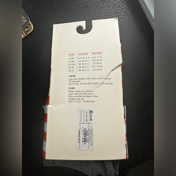 NWT Cat & Jack Blue and Black Tights - Picture 3 of 3